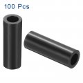 Uxcell 100pcs Nylon Round Spacers 4mm Id 7mm Od 20mm Height Screws Without Threaded Plastic Spacer For M4 Black