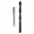 Uxcell Metric Tap And Drill Bit Set M12 X 1 25 Thread 10 8mm Black Oxide Twist Straight Flute Tapping Threading Repair Tool Kit