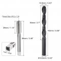 Uxcell Metric Tap And Drill Bit Set M12 X 1 25 Thread 10 8mm Black Oxide Twist Straight Flute Tapping Threading Repair Tool Kit