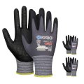 Microfoam Nitrile Coated Work Gloves With Non Slip Micro Dots Kg19n Oil Resistant Breathable Mechanic And Warehouse Assembly 