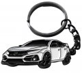 Great For Civic Keychain Metal Car Accessories Honda 