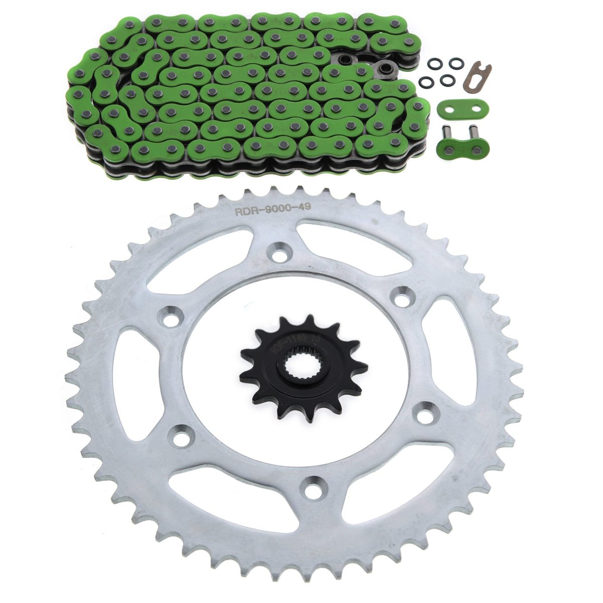 Fits Honda Cr125r 125 R Green O Ring Chain Sprocket 13 49 114l