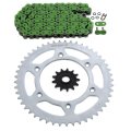 Fits Honda Cr125r 125 R Green O Ring Chain Sprocket 13 49 114l
