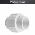 Mromax 32mm Inner Dia Slip Pvc Pipe Fitting Union Solvent Socket Quick Connector Fix Hold Corresponding Pipes White 1pcs