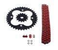 Fits Honda Trx250r 250r 520-96 Red O Ring Chain Sprocket Black 14 38 