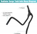 Allmost Upper Radiator Inlet Hose Compatible With Cadillac Ats Chevy Chevrolet Camaro 2 0l I4 2013-2019 22908202