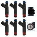 Fuel Injectors Set Fj735 For 2005 2006 Jeep Tj And Wrangler 4 0l 6 Pieces 1 Hole Petrol Injector Kit 