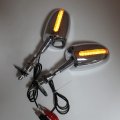 Chrome Motorcycle Racing Rear View Mirrors For Cbr 600 F1 F2 F3 900 929 954 Rr And Ninja Universal Fit With 6mm Thread Left