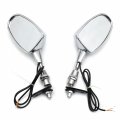 Chrome Motorcycle Racing Rear View Mirrors For Cbr 600 F1 F2 F3 900 929 954 Rr And Ninja Universal Fit With 6mm Thread Left