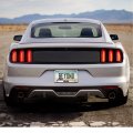 Ipick Image Made For Ford Mustang 5 0 Dual Logo 3d Embossed Letters On Mirror Chrome Metal License Plate Frame