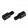 X Autohaux 2 Pcs Universal M10x1 25 Motorcycle Right And Left Side Mirror Hole Plugs Screws Rearview Mirrors Caps Screw Black