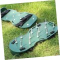 Childweet 20pcs Lawn Spikes Nail Yard Tools Aerator Shoes For Grass Soil Pegs Hole Puncher Metal Sandals Man