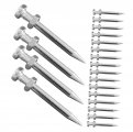 Childweet 20pcs Lawn Spikes Nail Yard Tools Aerator Shoes For Grass Soil Pegs Hole Puncher Metal Sandals Man