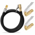 Hiyitks 20 Inch Tire Hose With Inflator Adapter Locking Air Chuck Portable Valve Clamp And Brass Connectors For Car Motorcycle 