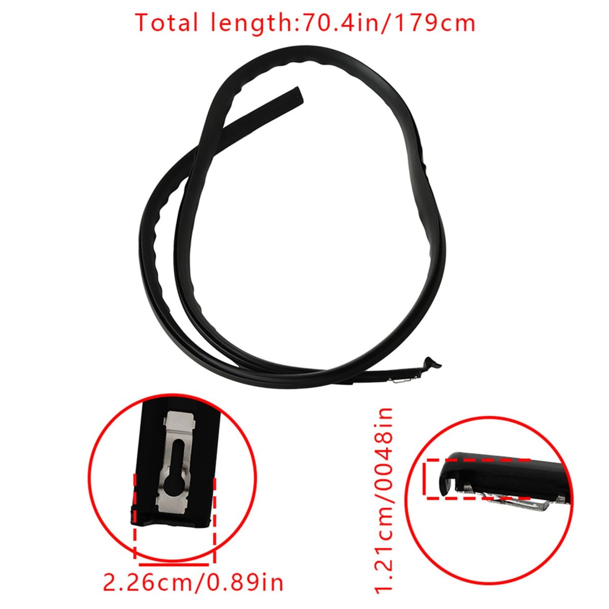 Black Roof Trim Molding Kit Left And Right Replacement For 2009 2014 Fit 74316tf0003 74306tf0003 Weather Stripping Hatchback 4