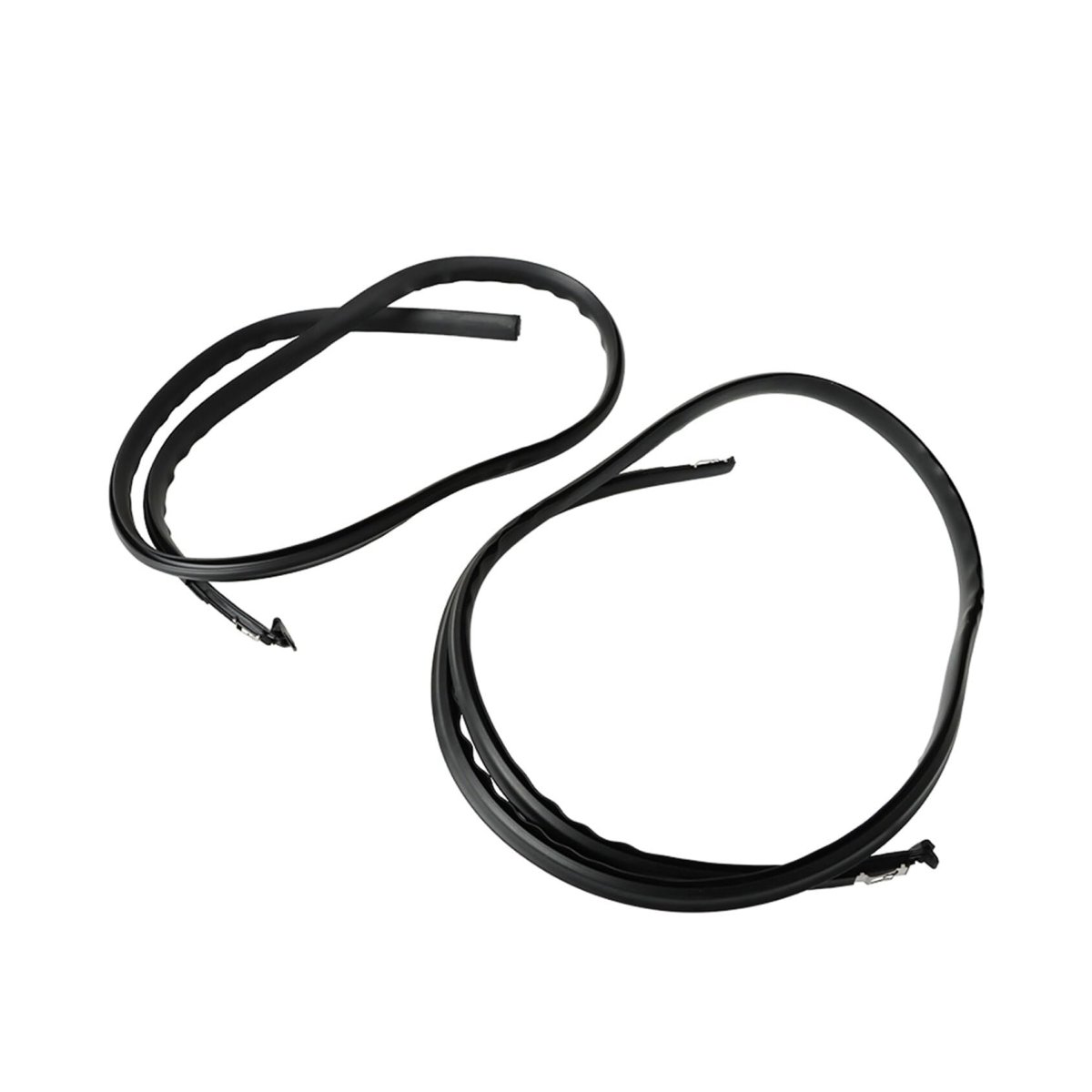 Black Roof Trim Molding Kit Left And Right Replacement For 2009 2014 Fit 74316tf0003 74306tf0003 Weather Stripping Hatchback 4