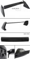 Cuztom Tuning Evo Style Painted Black Rear Trunk Lid Spoiler Wing Compatible With 2002-2007 Mitsubishi Lancer 7 8 9