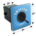 Skillin It Killing Skillet Cooking Funny Tow Trailer Hitch Cover Plug For 2 In Receivers Black Abs Plastic With Uv Resistant