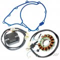 Caltric Stator And Regulator Rectifier With Gasket Compatible Honda Atc250sx 1985-1987 Mitsuba 13 Pols 