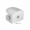 Uxcell Glass Shelf Support Zinc Alloy Clip Holder For 5mm-8mm Thickness 4pcs