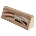 Welland Red Oak Baseboard Diffuser Wood Vent Register 15 L X 3 2 W 4 1 H Inch 