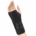 Otc Wrist Brace Adjustable Thumb Strap Support Black Right Hand X-small 