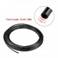 Uxcell Pneumatic Air Tubing 6mm Odx4mm Id 5 Meter 16ft Pu Polyurethane Compressor Tube Hose Pipe Black