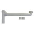 Lasco 03-4201 White Plastic Tubular 1-1 2-inch By 16-inch End Outlet Drain Assembly For Kitchen Sink With Nuts And Washers 