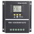 100a Mppt Solar Charge Controller Dual Usb Ports For 12v 24v 36v 48v Systems Adaptive Lcd Display Efficient Energy Management
