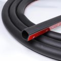 18ft D Shape Weather Stripping 3 8 In X 1 4 Rubber Door Seal Strip Self Adhesive Hollow Bulb Gasket For Automotive Truck Window 