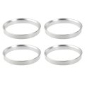 4pcs Od 71 5mm To Id 66 6mm Aluminium Alloy Car Hub Centric Rings Wheel Bore Center Spacer 