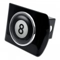 Elektroplate Magic 8 Ball All Metal Black Hitch Cover For Trucks And Suvs Fits Standard 2 Trailer Receivers Premium
