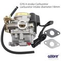 Goofit Pz18 Carburetor For Gy6 49cc 50cc 60cc 80cc 4 Stroke Taotao Baja Roketa Sunl Kazuma Scooter Moped Atv