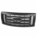 Fo1200510 Factory Style Front Bumper Grill Grille Assembly Compatible With Ford F-150 2009-2012 Matte Black