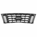 Fo1200510 Factory Style Front Bumper Grill Grille Assembly Compatible With Ford F-150 2009-2012 Matte Black