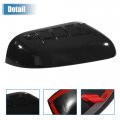 Uxcell 1 Pair Left Right Gloss Black Top Half Mirrora Cover For Ford Explorer 2011-2015