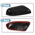 Uxcell 1 Pair Left Right Gloss Black Top Half Mirrora Cover For Ford Explorer 2011-2015