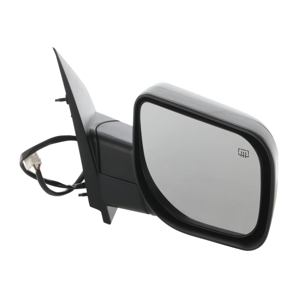 Nissan Armada 2005 2015 Passenger Side Door Mirror Power Foldaway Heated Textured Black Convex Glass 6 Pin 5 Wire Replacement