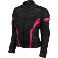 Vance Advance Womens All Weather Season Ce Armor Mesh Motorcycle Biker Riding Jacket 2xl Pink 