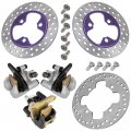 Caltric Rear And Front Brake Disc With Bolt Caliper Compatible Honda Fourtrax 400 Trx400ex 1999 2000 2001 2002 2003 2004 