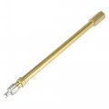 X Autohaux 2pcs 140mm 5 51 Long Brass Auto Tire Valve Extension Adaptor Air Tyre Stem Extender Inflation Stright Bore For Car