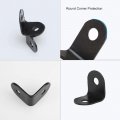 Uxcell 12 X 12mm Angle Bracket Black Corner Brace Fastener L Shaped Right Brackets Protector Shelf Support For Furniture 50pcs