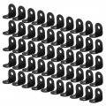 Uxcell 12 X 12mm Angle Bracket Black Corner Brace Fastener L Shaped Right Brackets Protector Shelf Support For Furniture 50pcs