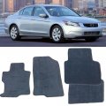 Floor Mats For 2008-2012 Honda Accord Car Carpets Front Rear Gray 4pc Nylon By Ikon Motorsports