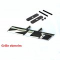1x Grille Zl1 Emblem Badge Letter Grill Replacement For Camaro Ss Rs Chrome Black
