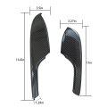 4 Pcs Carbon Fiber Door Panel And Armrest Protector Cover For Honda Civic 10th Gen 2016 2017 2018 2019 2020 Abs Plastic