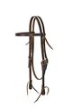 Turquoise Cross 45-0150 Skirting Leather Browband Headstall Horse Size Dark Oiled 