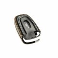 Vitodeco Genuine Leather Smart Key Fob Case For Lincoln Aviator 2020-2024 Corsair Nautilus Navigator 5-button Black 