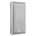 Hubbell-bell Wss-b Standard Stainless Steel Wallplate With Blank Single Gang Smooth Brushed Finish 
