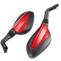 Cleo 8mm Red Side Mirrors For Gy6 50cc 125cc 150cc 250cc Chinese Scooter Moped Motorcycle Rear View Mirror 